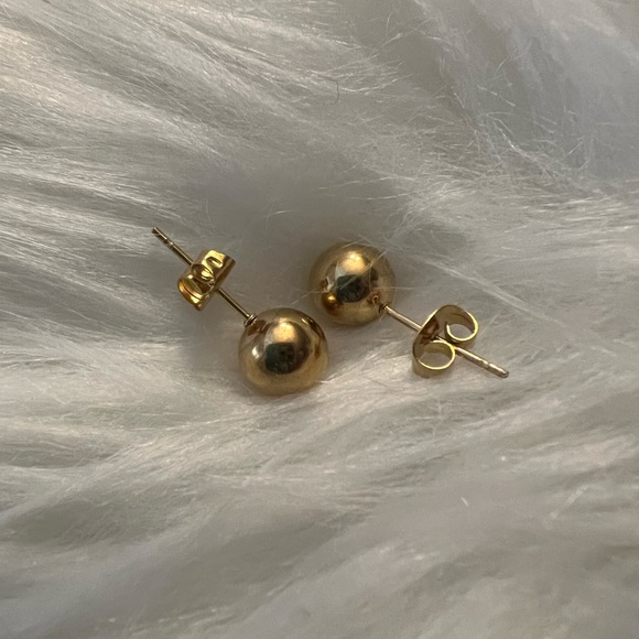 Ball earrings Gold Plated 18K - Picture 2 of 3